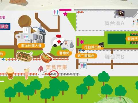 摊位标示图