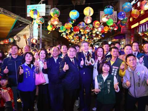 普济灯会点灯大合照