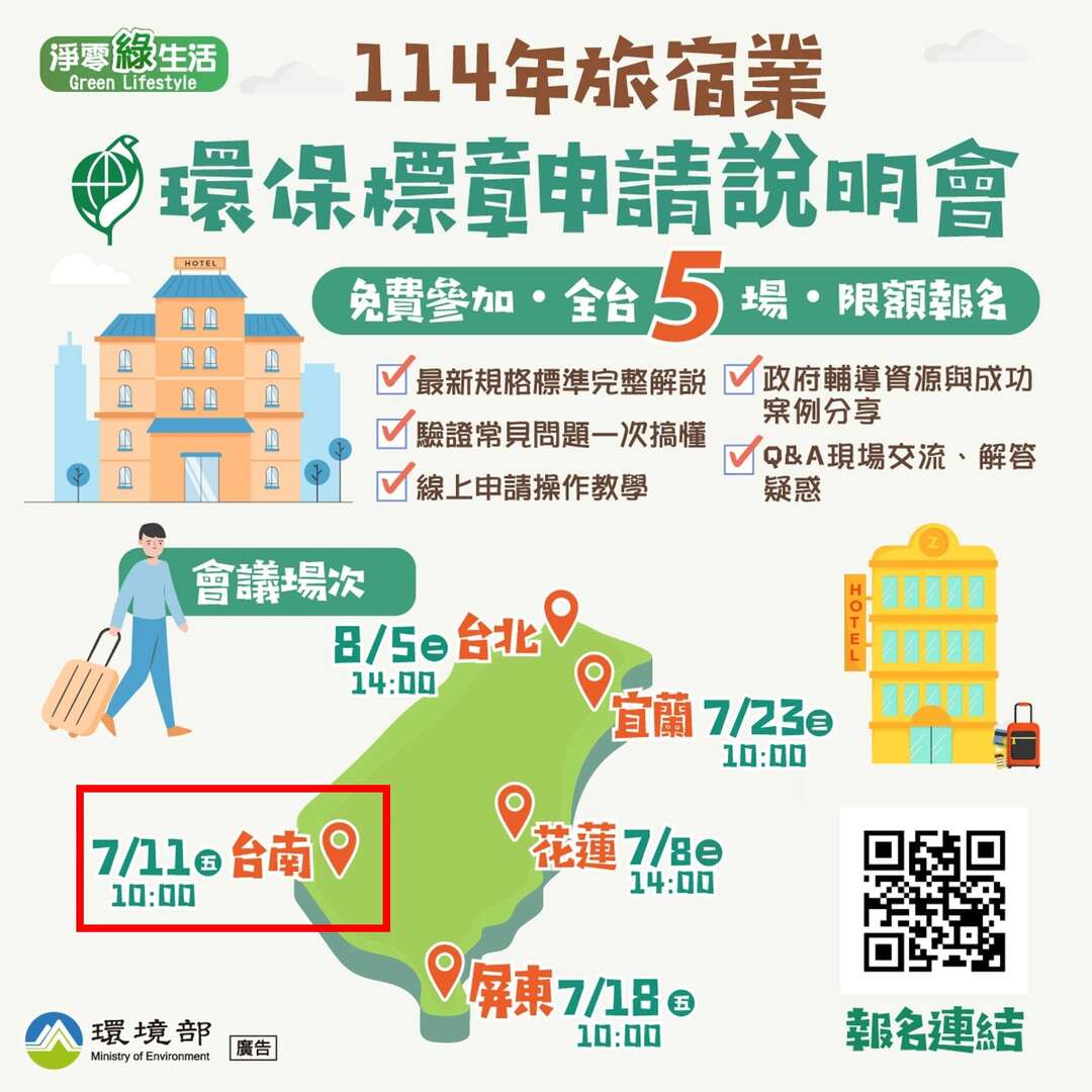 114年旅宿業環保標章申請說明會