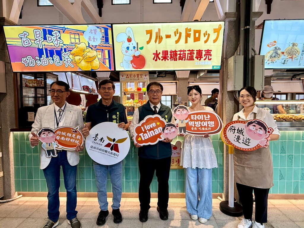 韓國1070萬訂閱YouTuber「Eat with Boki(文福姬)」首度造訪臺南與黃偉哲市長探訪全台最美古蹟市場西市場