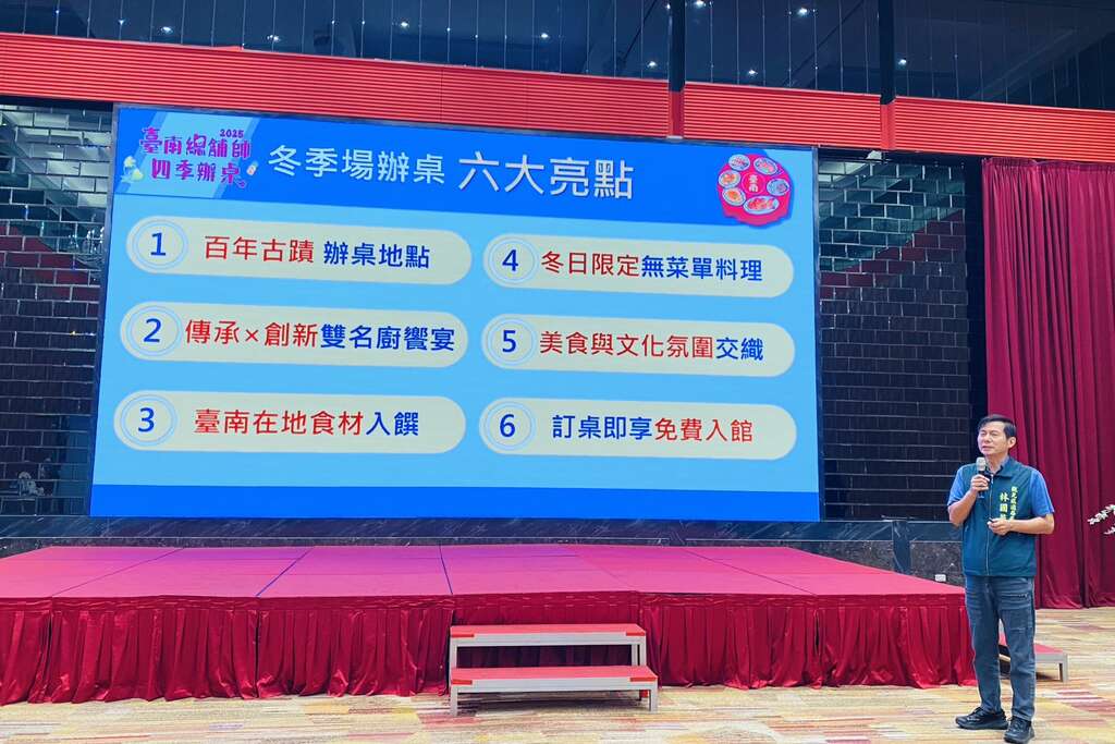 臺南總舖師四季辦桌冬季場 12/13水道博物館壓軸登場 最後100桌即將開賣! 2025年米其林指南臺南61家頒獎齊賀