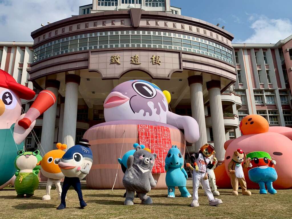 2025超偶聯盟 臺南萌市力 10位吉祥物明星齊聚曾文市政願景園區 親子同樂萌翻天