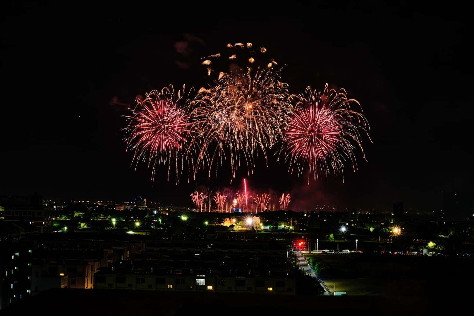 南科贊美酒店跨年煙火歷史照片(南科贊美酒店提供)