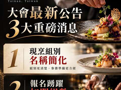 大会最新公告3大重磅消息