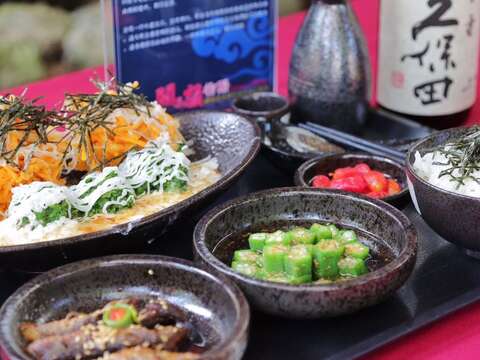 五福園溫泉美食館-鮮蝦薯餅佐山藥泥