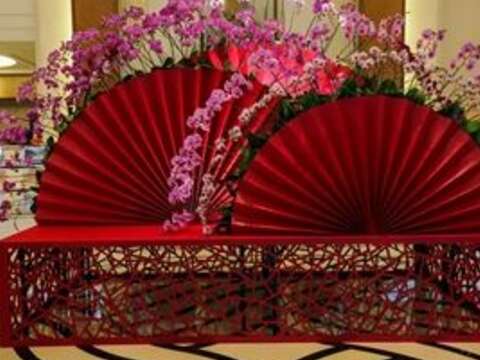 意象布置競賽作品「舞衫歌扇」，台南大億麗緻酒店榮獲亞軍