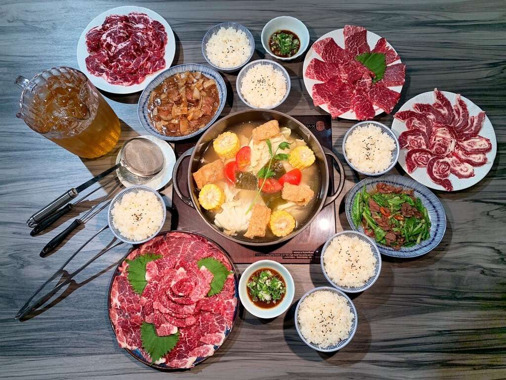 牛肉炉桌餐-牛五蔵肉锅x塩ホルモン