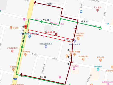 活動交通管制改道示意圖