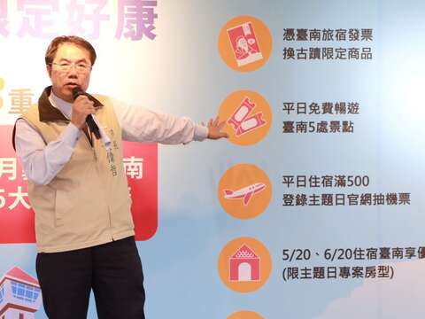 春游台南&五大限定好康记者会-市长致词