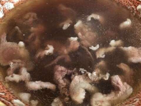The beef soup