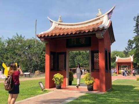 The inside of the Confucius temple