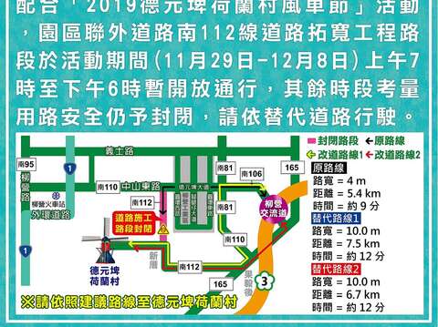 路段開放指示牌