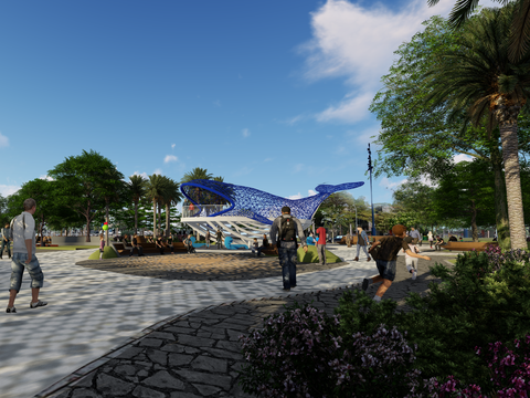 大魚的祝福廣場改造模擬圖2
