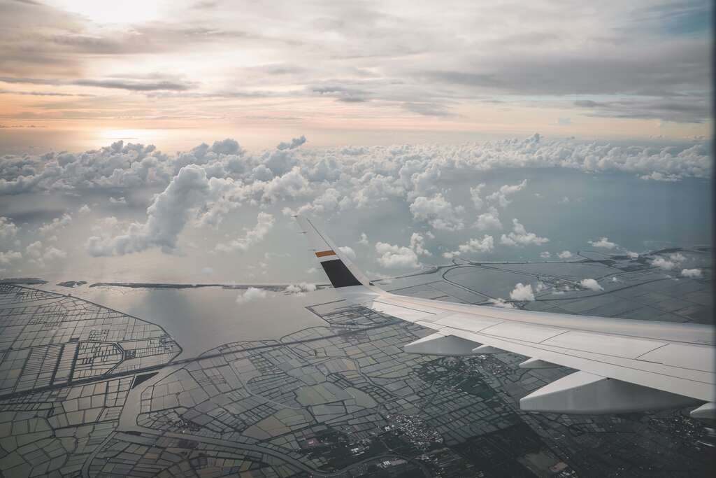 星宇航空七夕微旅行航班飞经台南上空,看到美丽的景致