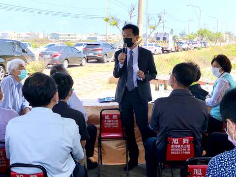立委林俊憲對於台61於臺南境內新增休息站表示關心