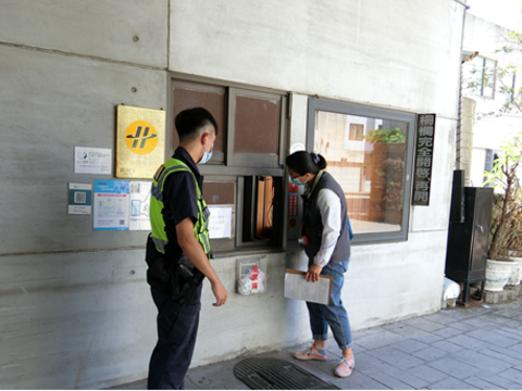 稽查汽車旅館防疫措施與住客入住情形