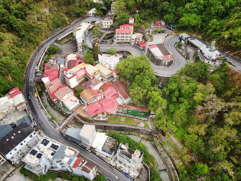 关子岭温泉谷空拍全景