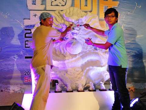 盐雕沙雕艺术季记者会