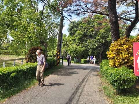 虎頭埤遊客均能維持安全距離