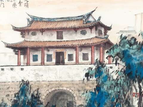 台南限定美景明信片(大东门城)