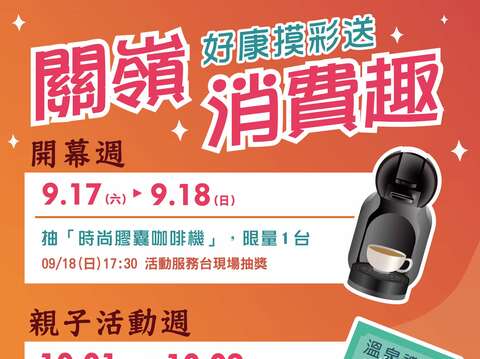 活动周只要消费满五百可以参加抽奖活动