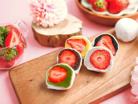 金桃家草莓大福-圖片來源：金桃家草莓大福