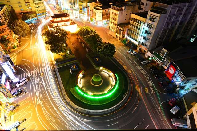 大东门圆环夜景