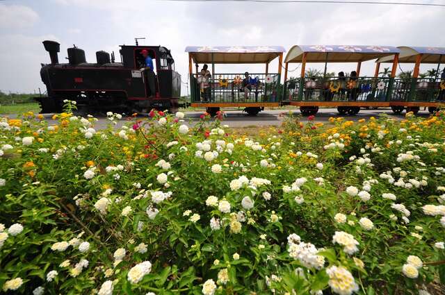 搭乘鐵道之旅還可以欣賞週邊花卉