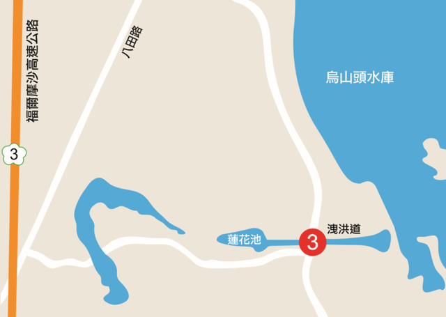 台南跨虹吊橋地理位置