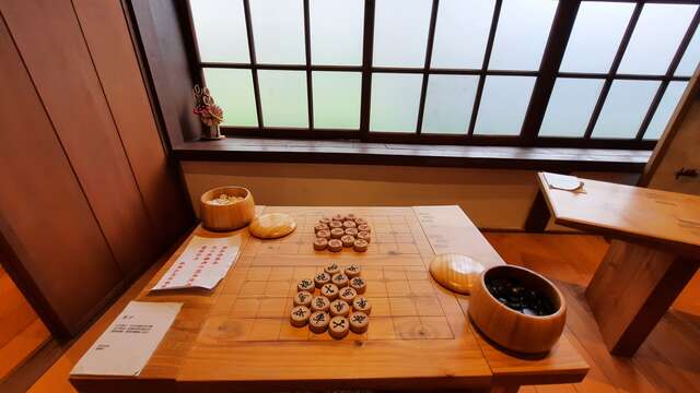 木製象棋、圍棋特寫