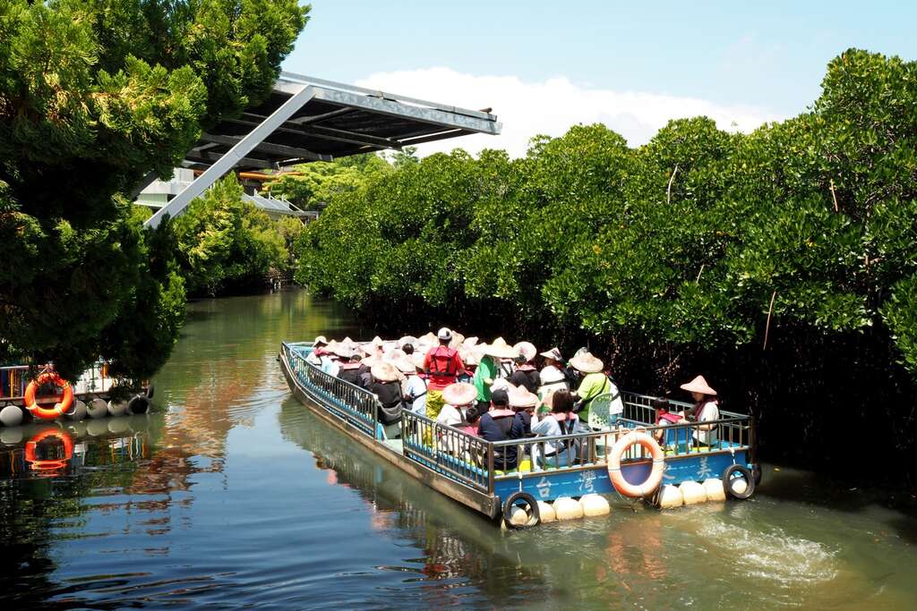 搭船啟航遊綠色隧道