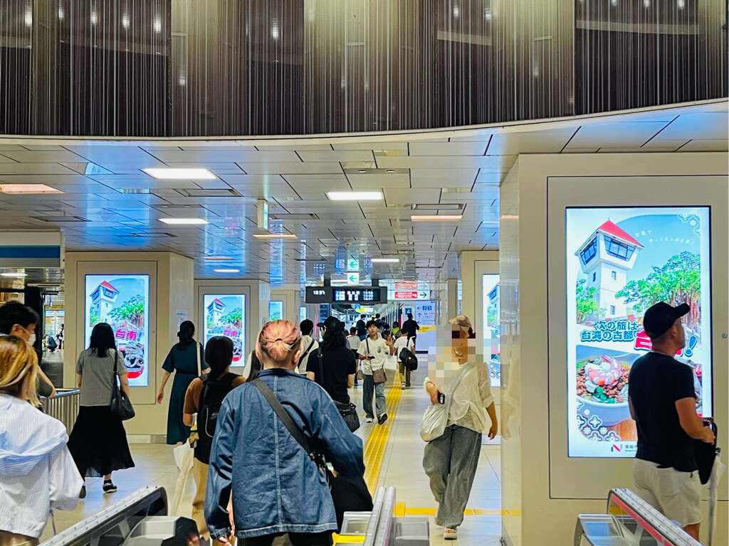 臺南觀光廣告亮相東京池袋站 邀日本旅客走訪古都