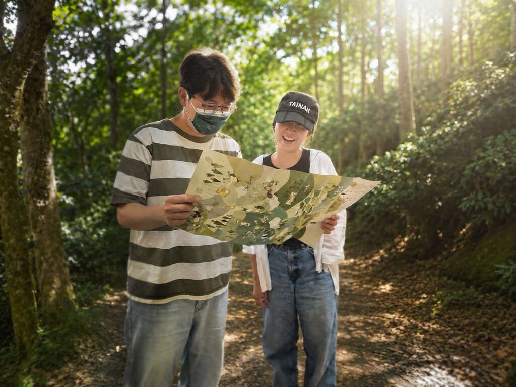 一圖掌握臺南四大登山步道！全新插畫摺頁帶你按圖索「徑」遊山林