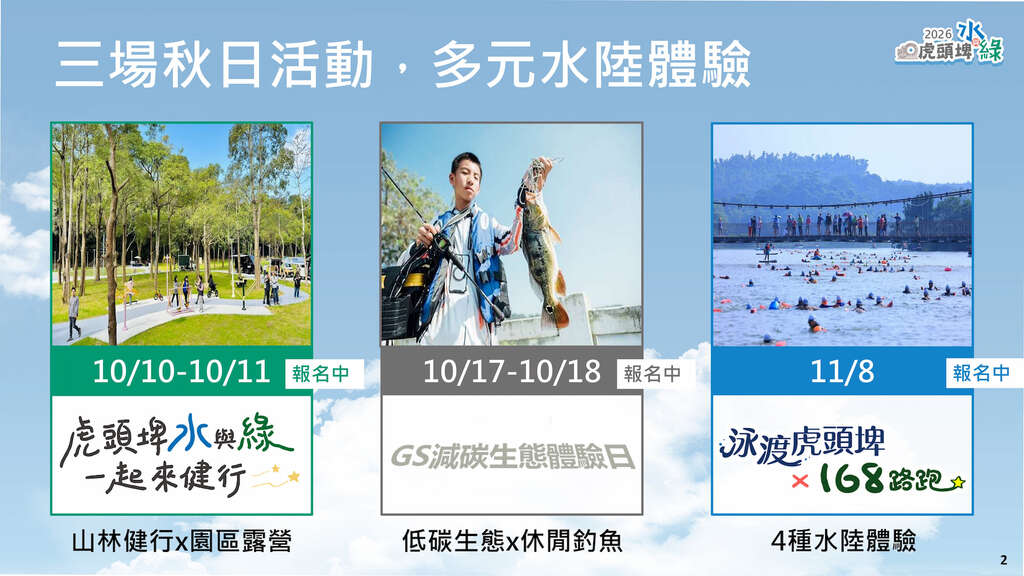 秋遊臺南玩遍水與綠!2026虎頭埤系列活動國慶起接力登場