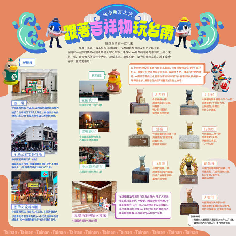 《魚頭君帶路》 吉祥物迷 城市表情：跟著吉祥物玩臺南