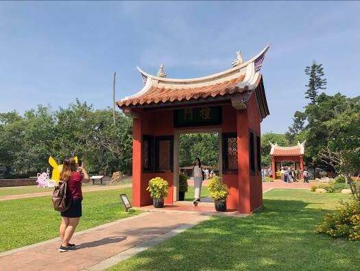 The inside of the Confucius temple