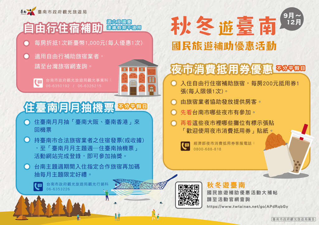 秋冬游台南各大国旅奖助优惠大补帖报你知参加台南旅游脸书9月主题周活动再送吉祥物提袋及鱼头君钥匙圈