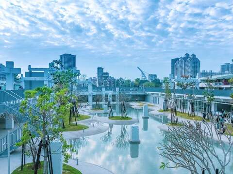 "Ancient Roman Waterfront Plaza"