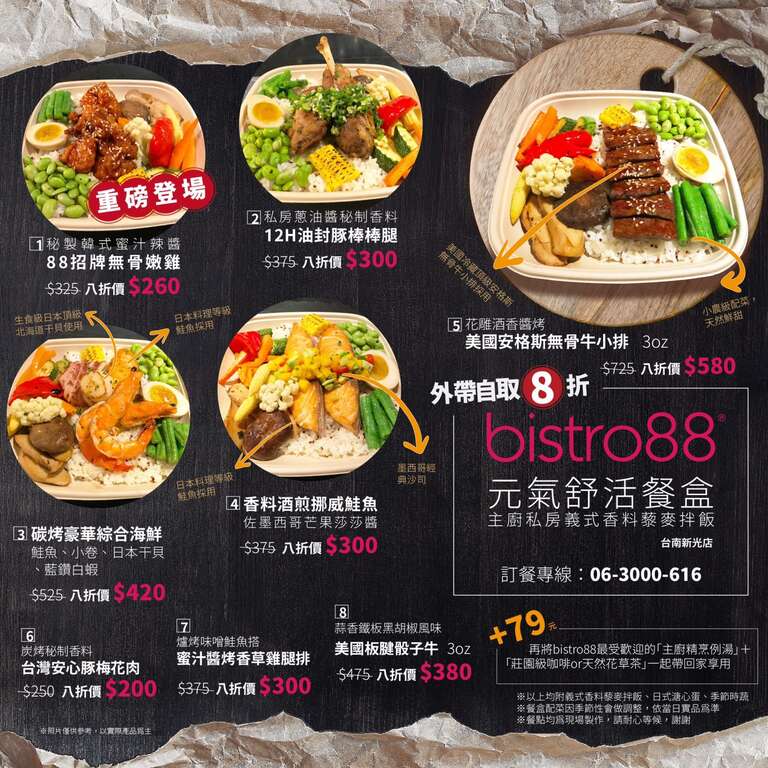 安心餐廳 Bistro88 義法餐酒館小西門店 台南旅遊網